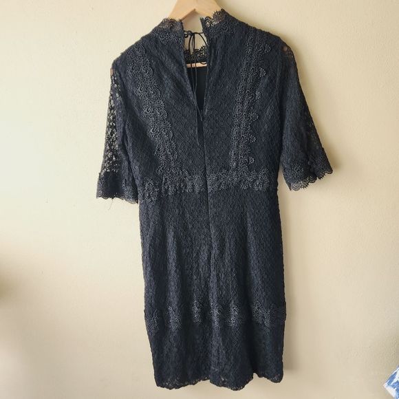 Etcetera Black Lace Dress size 4 - Picture 3 of 6